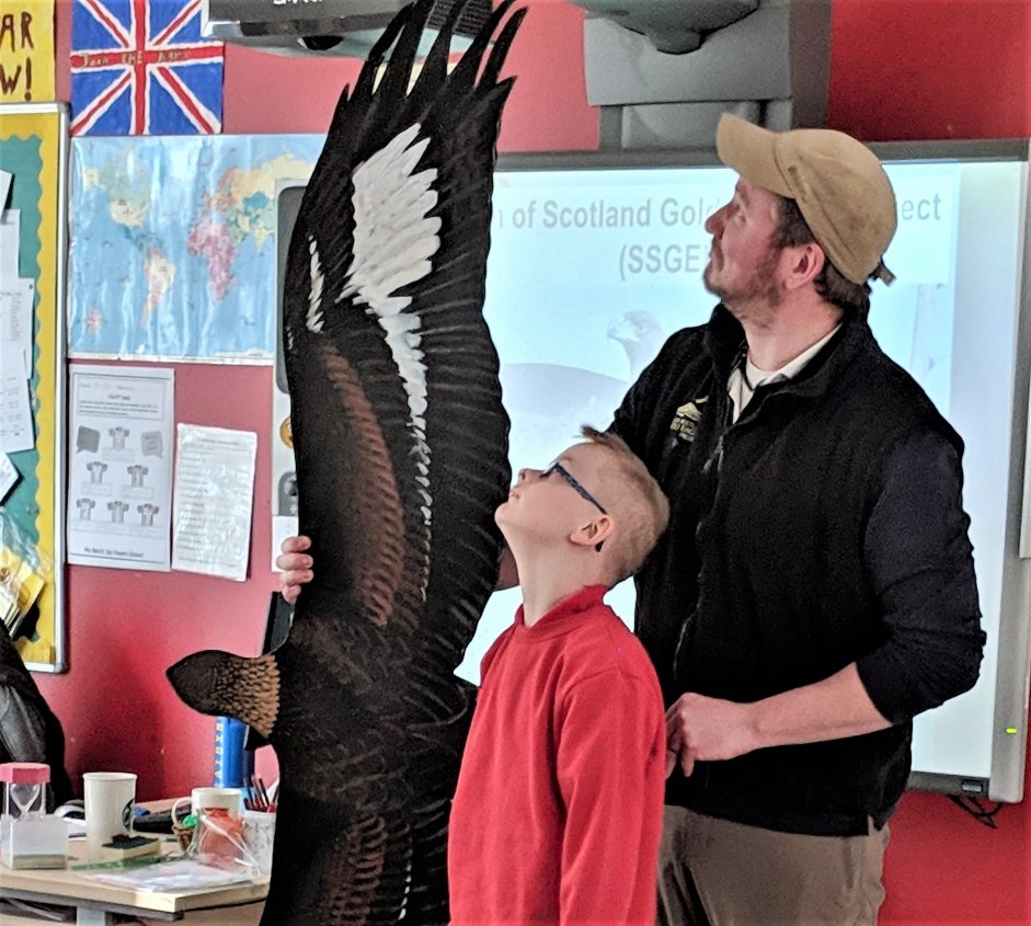 Size comparrison of Eagle and Student