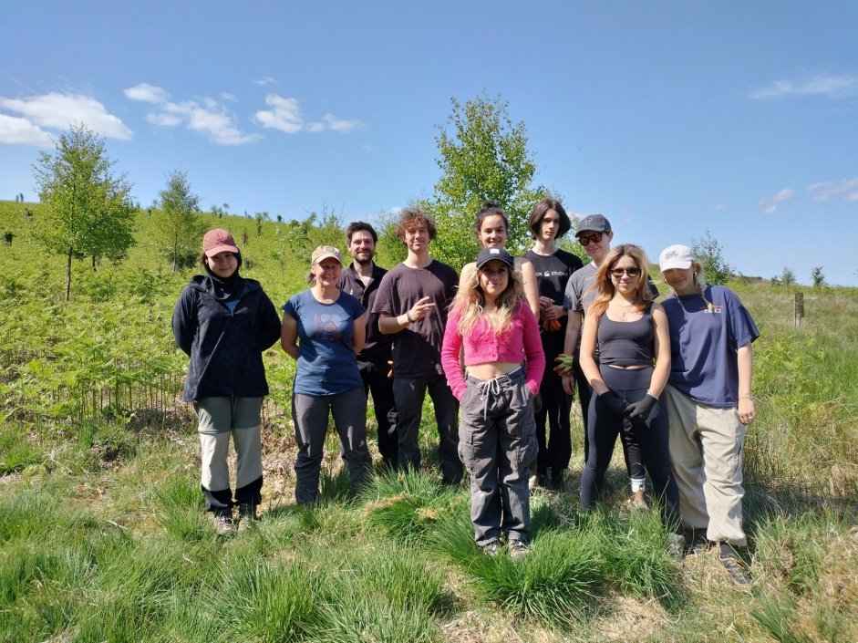 Canadian students at Glenlude; an upland property owned an managed by John Muir Trust