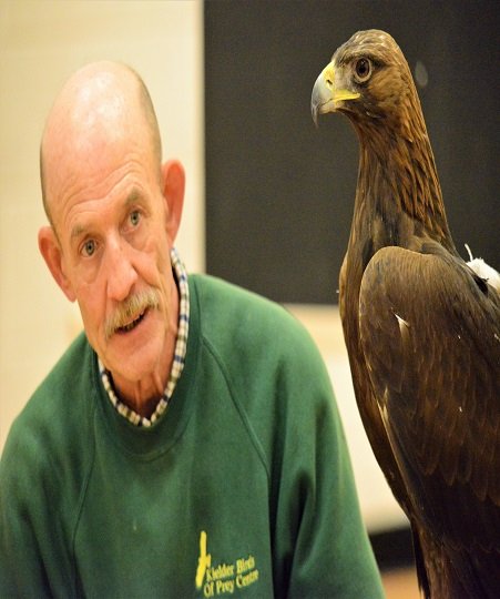 Ray with Mac the Golden Eagle