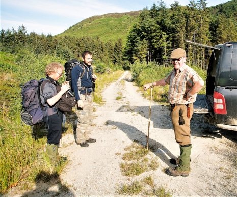 Brian talking to walkers