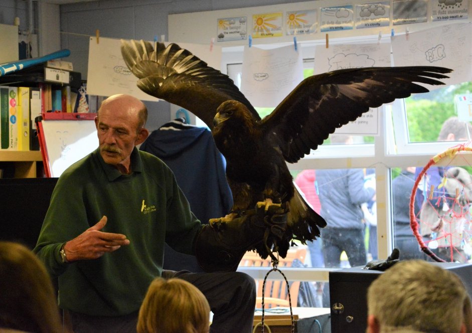 Ray and Mac at one of our Eagle Schools